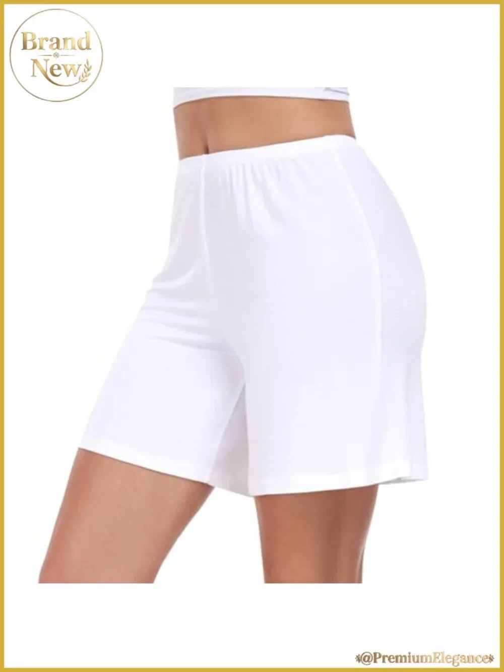 Women's Pettipants Half Slip Shorts High Stretch Rayon Spandex Liner for Under